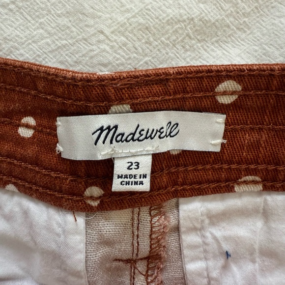 Madewell Emmett Patch Pocket Shorts in Inkspot Dots - Picture 2 of 6